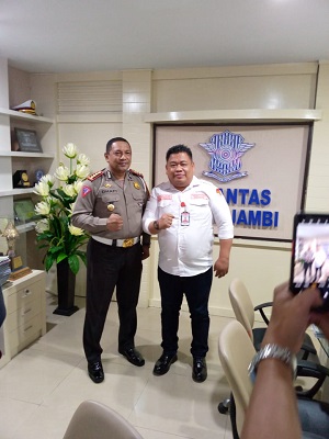 DPD PWRI Provinsi Jambi Silaturahmi Dengan Dirlantas Polda Jambi