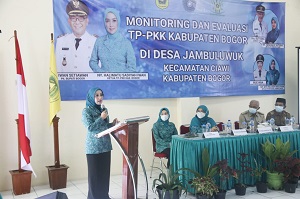 Lahirkan Desa Dengan Implementasi 10 Program PKK Terbaik, TP-PKK Kabupaten Bogor Roadshow Lakukan Monev Lomba PKK