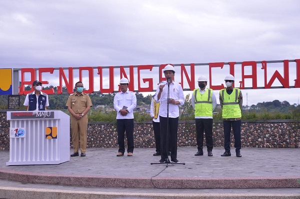 Jadi Yang Pertama Di Indonesia, Bendungan Dry Dam Ciawi dan Sukamahi Diresmikan Presiden Jokowi