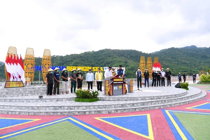 Presiden Resmikan Bendungan Sila, Berharap Produktivitas Pertanian Meningkat Drastis