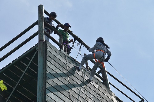 Serunya Outbound Diklat Bela Negara BBPK dan BNPB