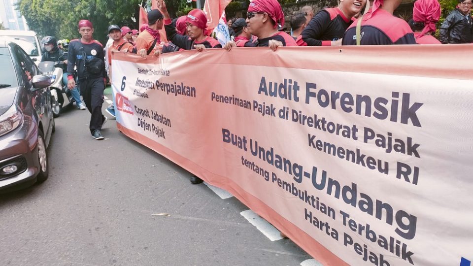 Demo Dirjen Pajak, Partai Buruh Usung Empat Tuntutan