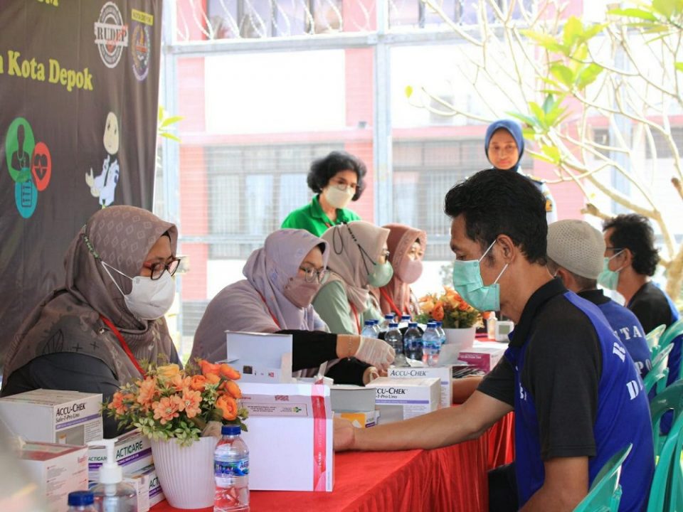 Cegah Penularan TB, DM, dan PTM, WBP Rutan Kelas I Depok Kembali Jalani Skrining Kesehatan