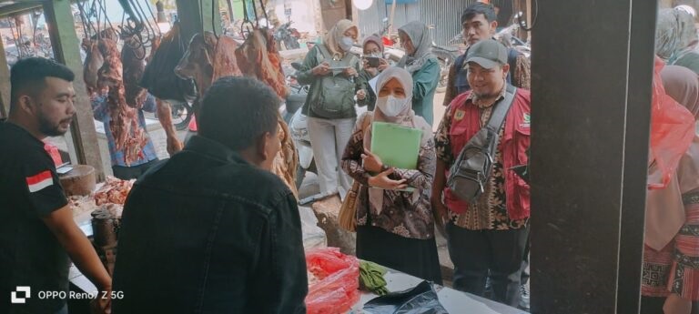 Dinas Ketahanan Pangan Tinjau Langsung Pasar Cisarua Kabupaten Bogor  