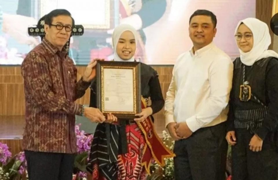 Menkumham Yasonna Berikan Apresiasi pada Putri Ariani