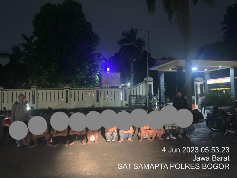 Sat Samapta Polres Bogor Berhasil Mengamankan Tawuran Remaja Dan Gangstar