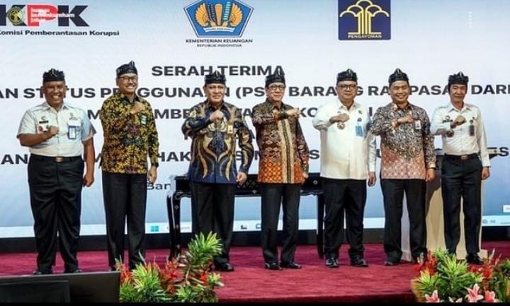 Karutan Hadiri Penyerahan Aset Milik Negara Dalam Upaya Pemulihan Korupsi Kepada Kemenkumham