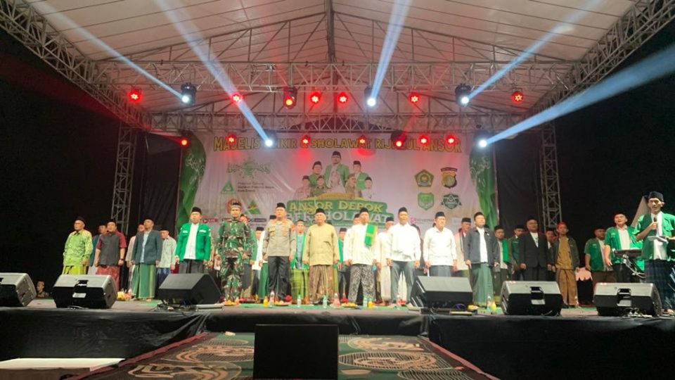 Ansor Bersholawat NU Depok Bentengi Milenial Dengan Dzikir Sholawat-1