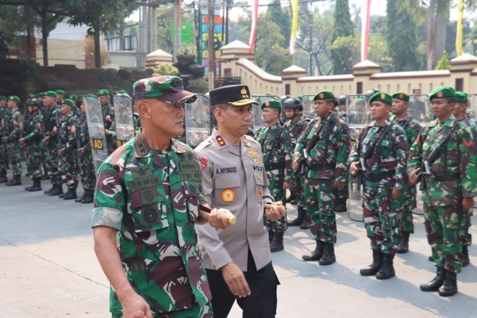 Kapolda Jabar dan Pangdam III Siliwangi, Apel Kesiapan Pengamanan Personil Pengaman KTT Asean