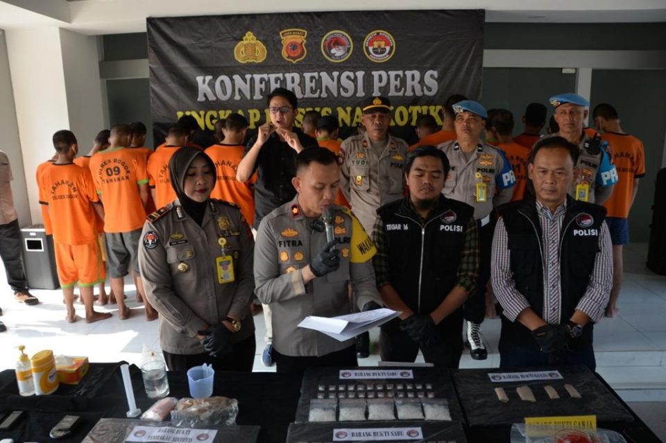 Polres Bogor Berhasil Ungkap 14 Kasus Narkoba Dalam Dua Minggu Terakhir