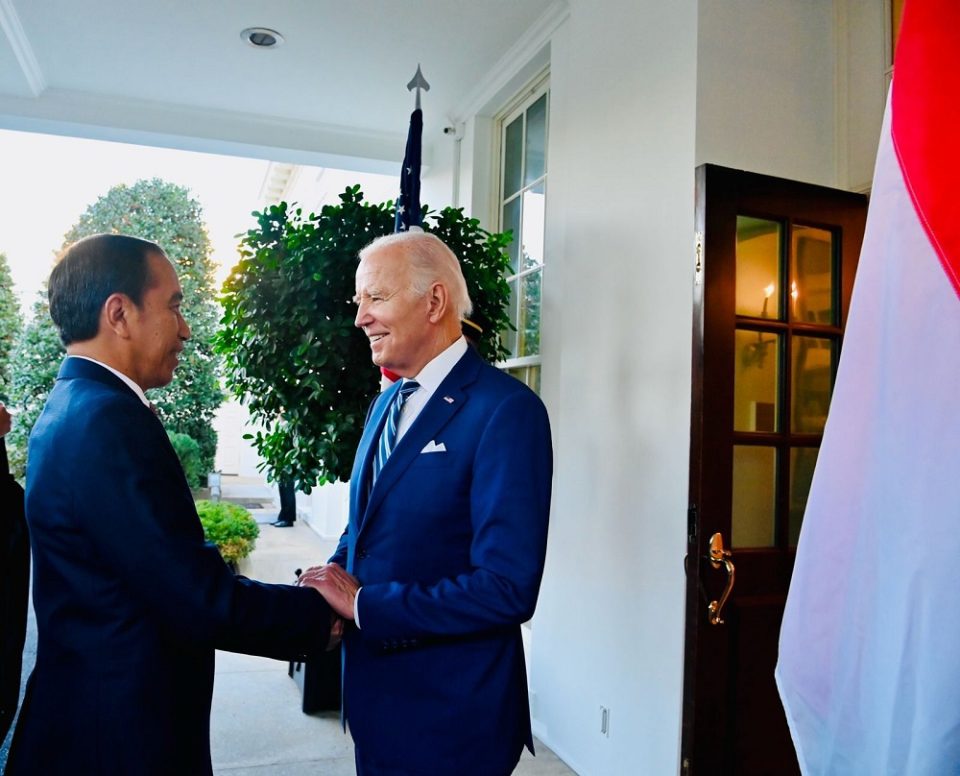 residen Jokowi Disambut Hangat oleh Presiden Amerika Serikat Joe Biden di Gedung Putih