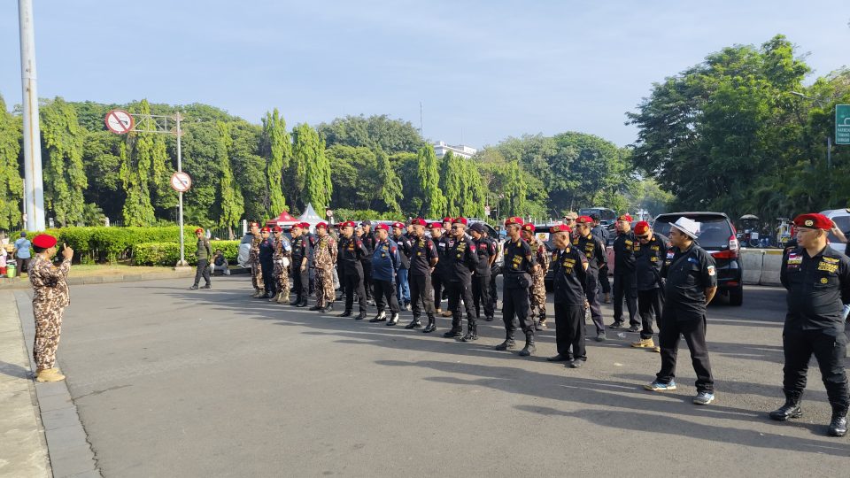 Oramas DKD Garda Prabowo dan DKC Garda Prabowo Kabupaten Bogor Ikut Mengamankan  Pelantikan Presiden RI di Istana