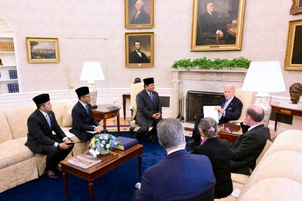 Pertemuan Bilateral Presiden Prabowo Dengan Presiden Amerika Serikat Joe Biden