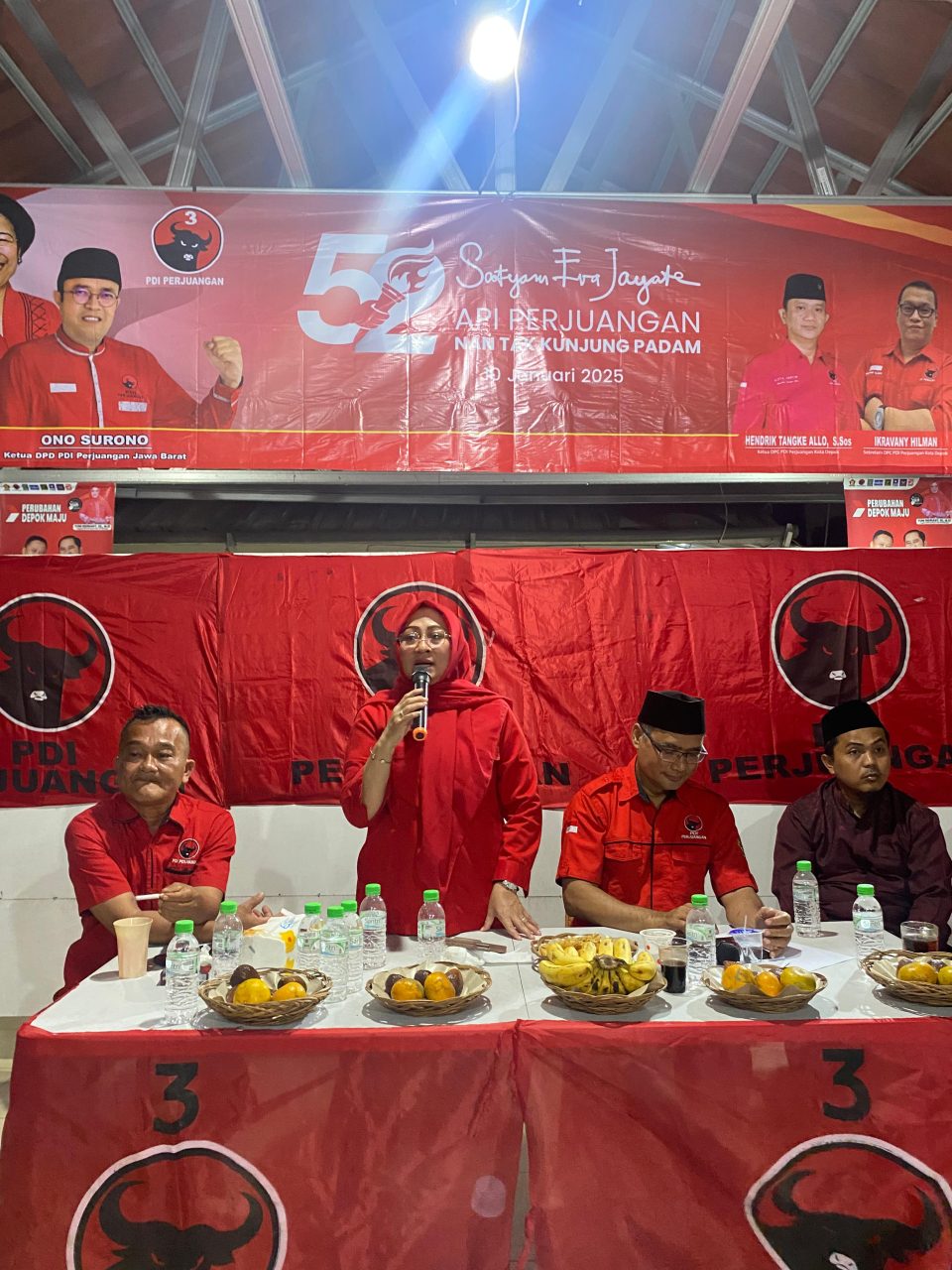 Yuni Indriany_HUT PDIP ke-52, Teguhkan Arahan Megawati Sampai Arus Perubahan Depok