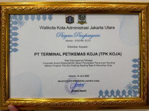 TPK Koja Terima Penghargaan dari Walikota Jakarta Utara Atas Inisiatif Penurunan Stunting