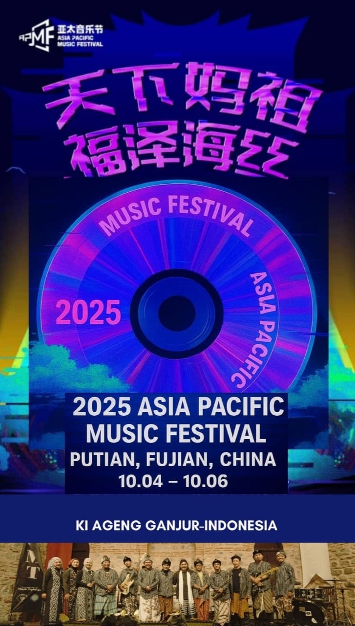 Ki Ageng Ganjur Ramaikan Festival Musik Asia Pasifik Fujian China