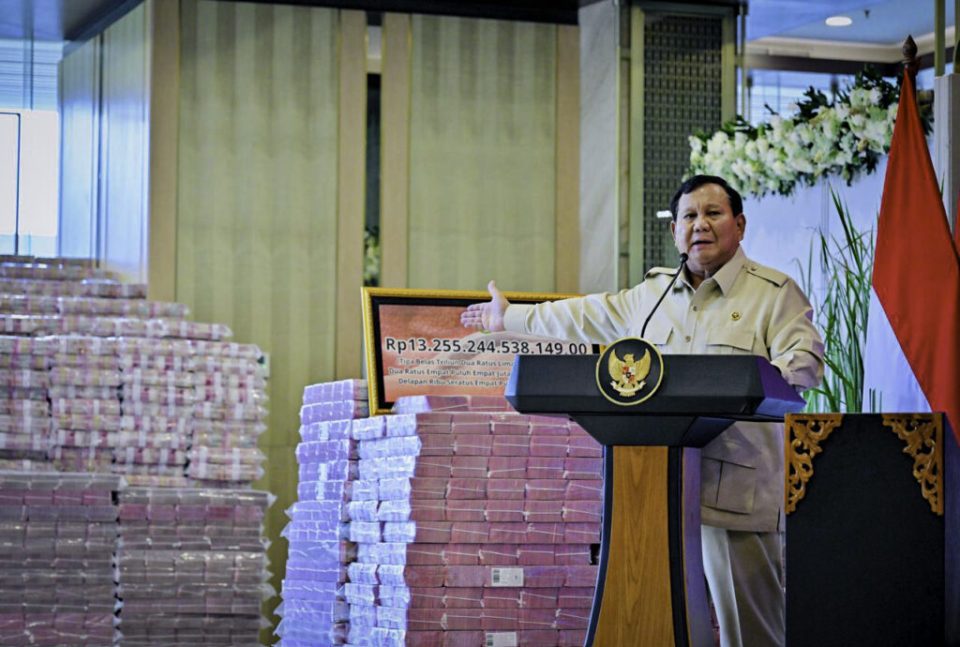 Presiden Prabowo Mengapresisasi Kejaksaan Agung Atas Uang Pengganti Kerugian Negara