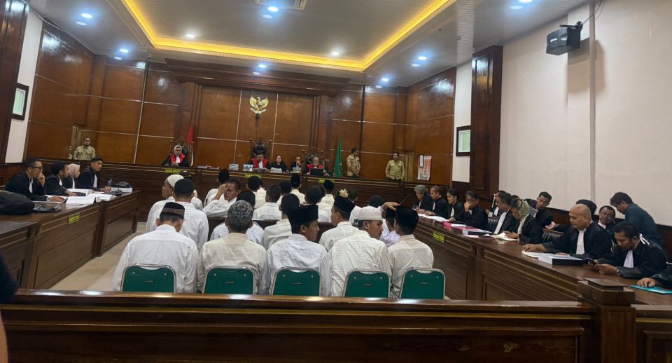 60 Orang Lebih Penyerang Polres Metro Jakarta Utara Serentak Disidangkan