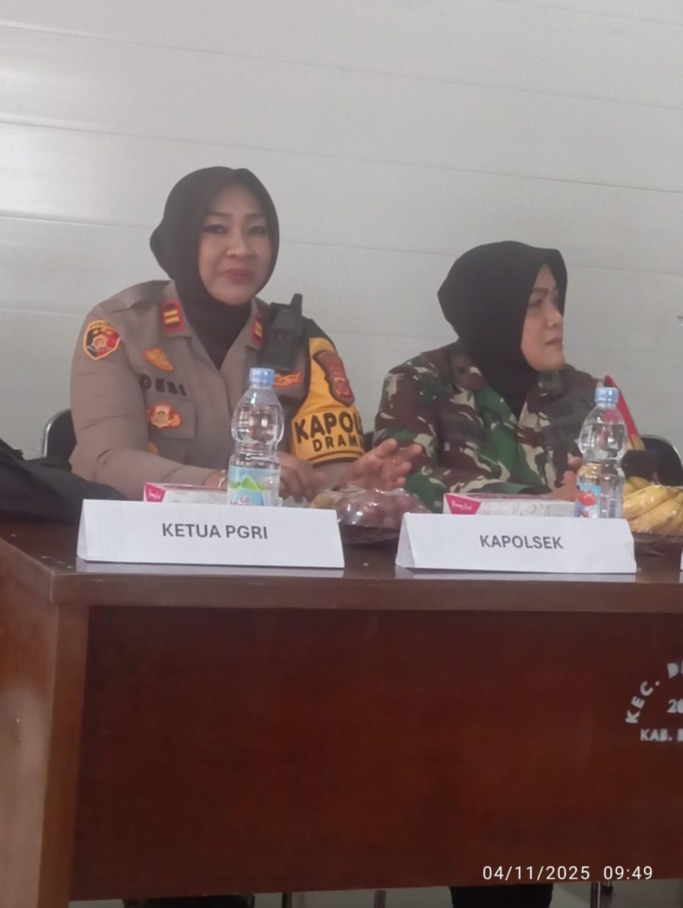 Kapolsek Dramaga Hadiri Rakor Bidang Pendidikan MBG Tingkat Kecamatan Dramaga