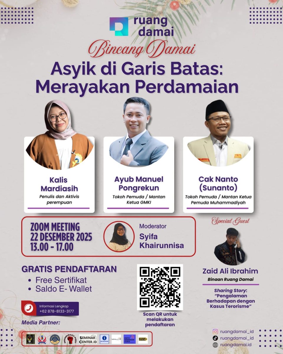 Direktur Eksekutif Ruang Damai, Zainal Abidin: Perbedaan Adalah Keindahan yang Harus Dijaga Bersama