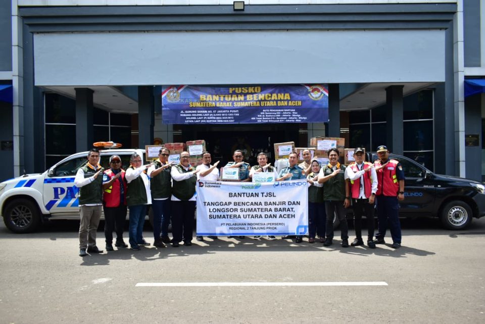 Pelindo Regional 2 Tanjung Priok Salurkan Bantuan Ke  Sumatera Barat, Sumatera Utara dan Aceh