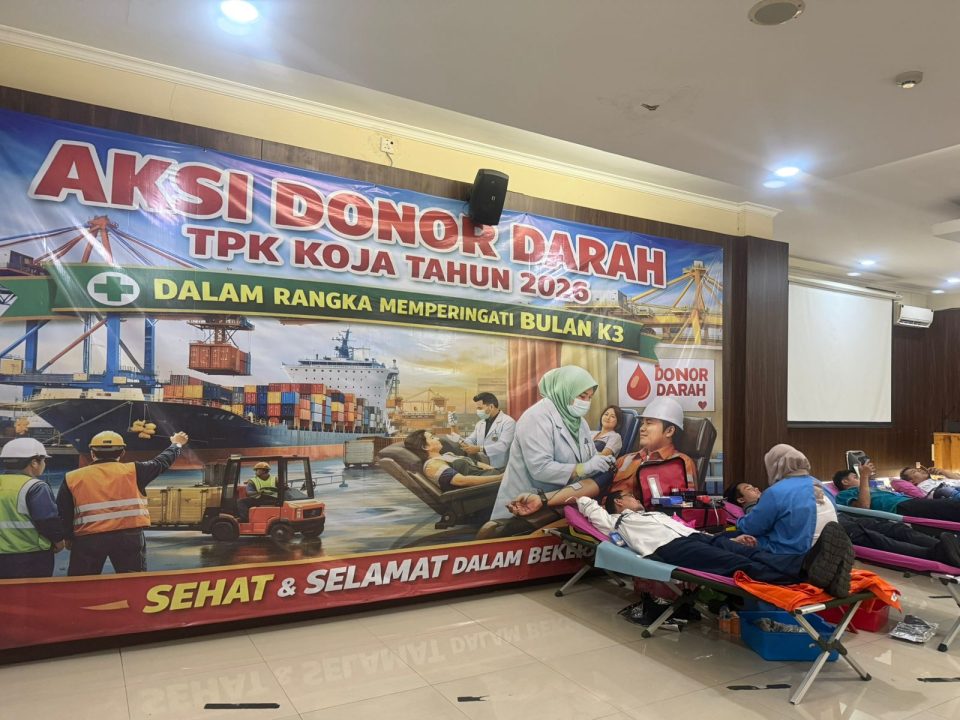 Peringati Bulan K3 TPK Koja Kembali Adakan Donor Darah