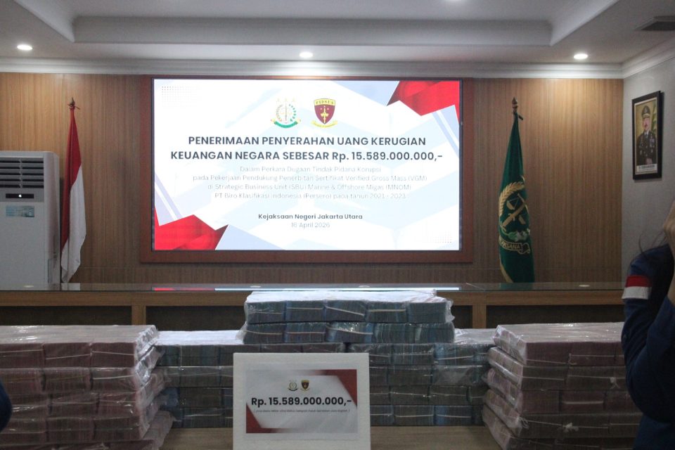 Kejari Jakarta Utara Terima Pengembalian Uang Negara Dari PT Biro Klasifikasi Indonesia